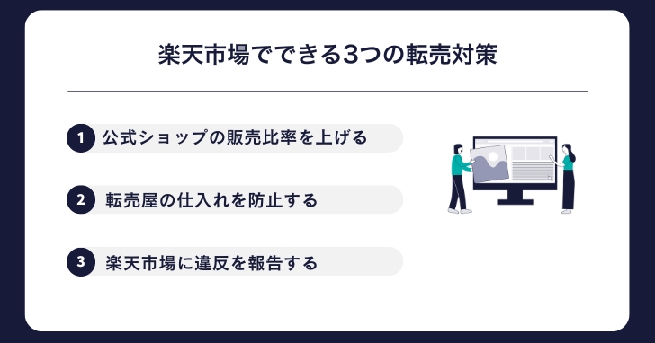 楽天市場でできる3つの転売対策