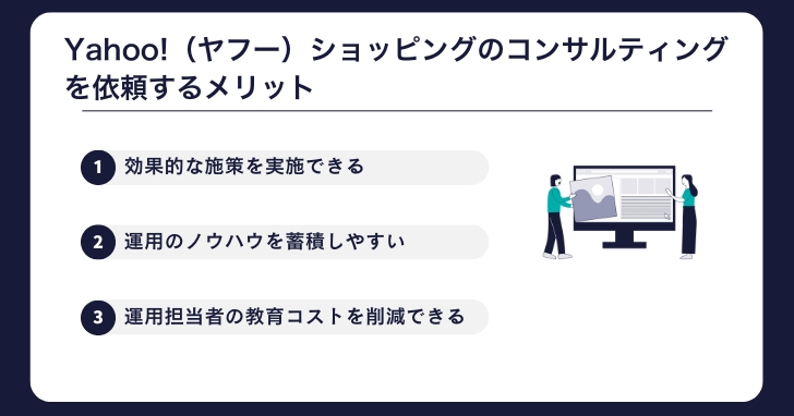 Yahoo!（ヤフー）ショッピングのコンサルティングを依頼するメリット