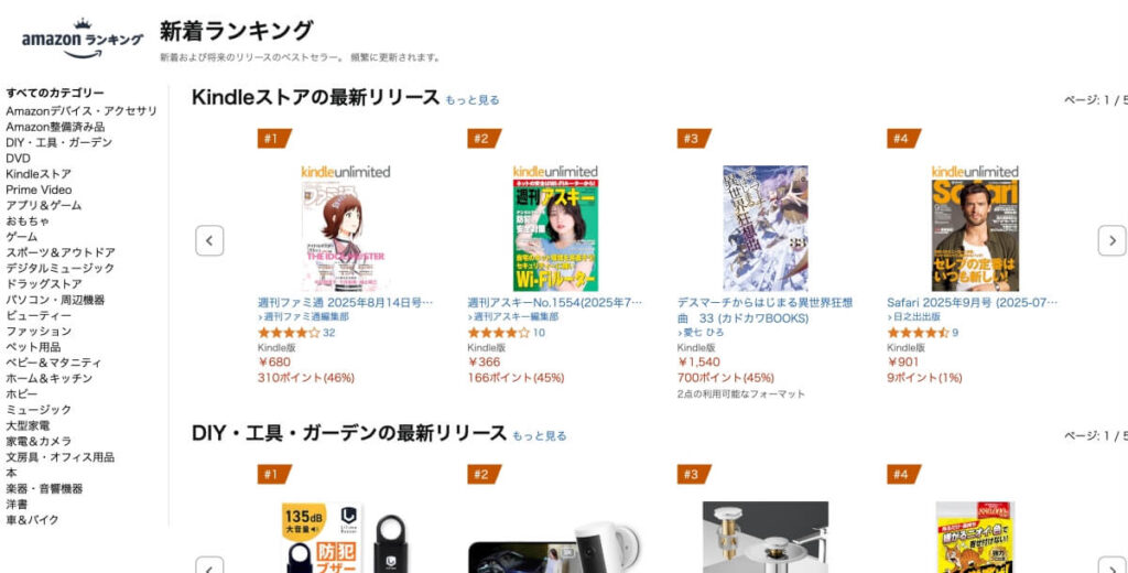 新着ランキング